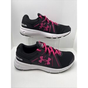 Under Armor Dash Run 2 Women's 6.5 Running/Casual Shoes, Black/Pink, New